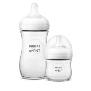 Kit Mamadeira Pétala 125ml + 260ml Transparente - Avent