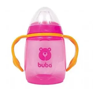 Copo de Treinamento com Alça Rosa 250ml - Buba