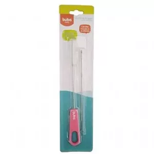 Escova de Limpeza para Canudos Rosa - Buba