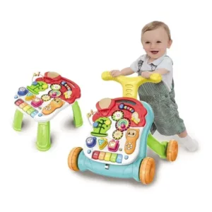 Andador Didático Vira Mesinha 2 Em 1 Colorido - Baby Style