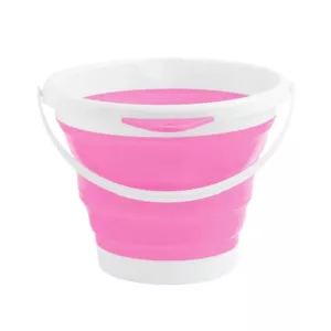 Balde Dobrável Rosa 10l - Baby Style