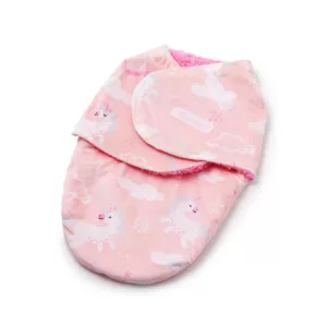 Cobertor Cueiro Enroladinho Unicórnios Rosa - Loani