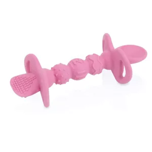 Colher de Silicone com Travas de Segurança Rosa - Nûby