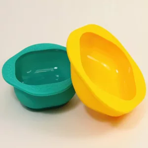 Conjunto de 2 Tigelas Pequenas Em Silicone Amarelo e Verde - Marcus & Marcus