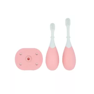 Conjunto de Escova de Dentes de 3 Estágios Rosa - Marcus & Marcus