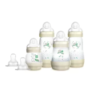 Kit 4 Mamadeiras Easy Start Marfim e 2 Bicos Adicionais - Mam