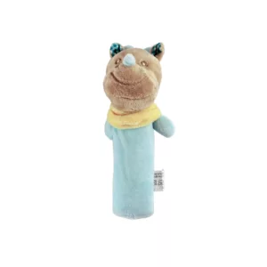 Mini Pelúcia Rinoceronte Rocky com Buzininha - Clingo