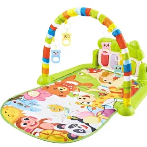 Tapete de Atividades e Piano Musical Verde Animais - Baby Style