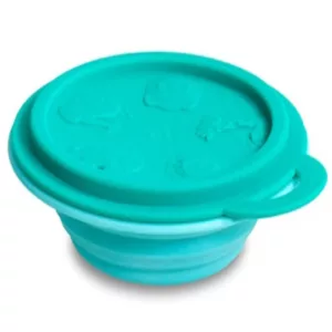 Tigela Dobrável Em Silicone Verde 260ml - Marcus & Marcus