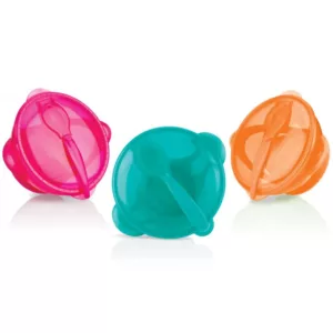 Tigelinha com Ventosa e Colher Verde - Nuby