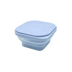 Conteiner Dobrável Em Silicone Azul 400ml - Marcus & Marcus