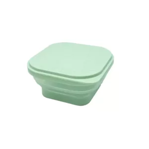 Conteiner Dobrável Em Silicone Verde 400ml - Marcus & Marcus