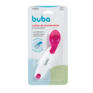 Colher de Treinamento Termossensível Rosa - Buba
