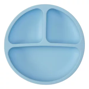 Pratinho de Silicone Com Ventosas Azul- Buba