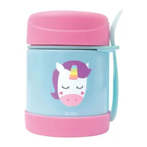 Pote Térmico com Talher Animal Fun Unicórnio 320ml - Buba