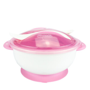 Kit Refeição Tigelinha Com Divisória Rosa - Pimpolho