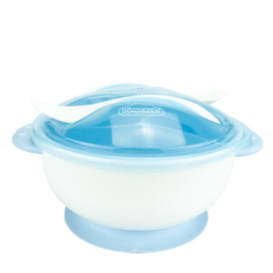 Kit Refeição Tigelinha Com Divisória Azul - Pimpolho
