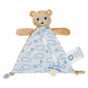 Naninha Com Prendedor de Chupeta Urso/Bege - Pimpolho