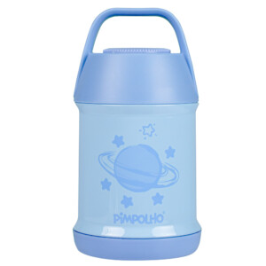 Pote Térmico Inox Planeta/Azul - Pimpolho
