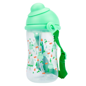 Garrafa com tampa retrátil e cordinha 400ML Masculino - Pimpolho
