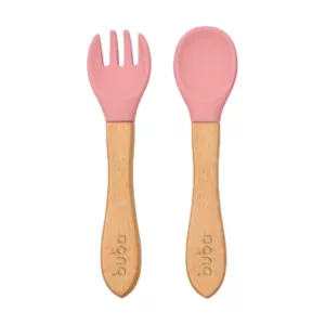 Kit Talheres em Silicone e Bambu - Buba