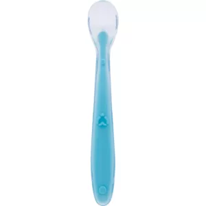 Colher Anatômica Em Silicone Azul - Buba