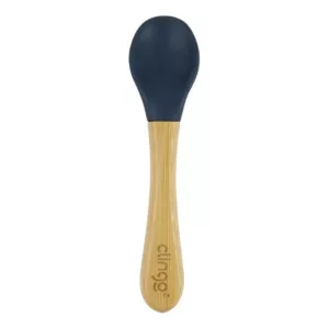 Colher Green de Bambu e Silicone Azul Navy - Clingo
