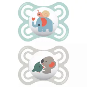 Conjunto 2 Chupetas Perfect 0-6m Azul e Cinza - Mam