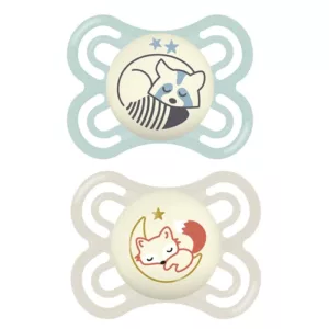 Kit Chupeta Perfect Night 0-6m Azul - Mam
