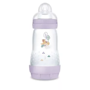 Mamadeira Easy Start Anticólica Lilás 260ml 2m+ - Mam