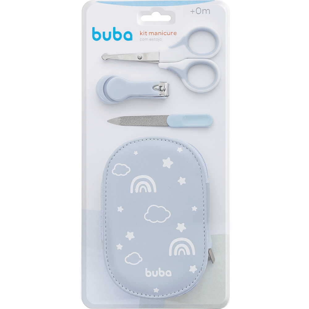 Kit Manicure Infantil + Necessaire Azul - Buba - AmarAmar