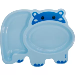 Pratinho Com Divisórias Hipopótamo Azul - Buba