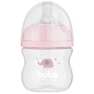 Mamadeira Easy Flow Anticólica Elefante Rosa 120ml - Buba