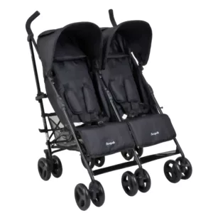 Carrinho De Gêmeos Twingo Black - Burigotto