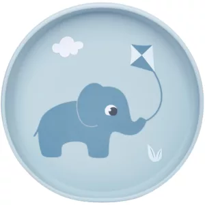 Pratinho em Silicone Com Ventosa Cloudy Azul - Buba