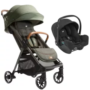 Carrinho de Bebê Parcel Signature Pine + Bebê Conforto I-Snug Preto Raven - Joie