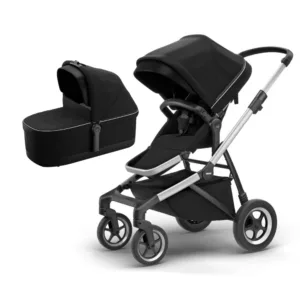 Carrinho Sleek Midnight Black + Moisés Bassinet - Thule