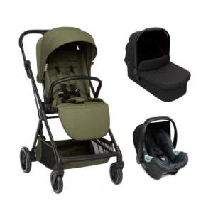 Carrinho Sienna Olive + Moisés Carry Cot + Bebê Conforto Tulip - Abc Design
