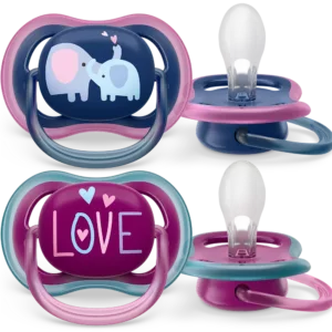 Chupeta Ultra Air Dupla 18m+ Elefante - Avent