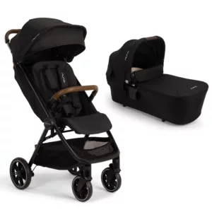 Carrinho TRVL LX Preto Caviar + Moisés LYTL - Nuna