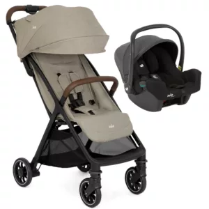 Carrinho Pact Pro Bege Oak + Bebê Conforto I-Snug - Joie