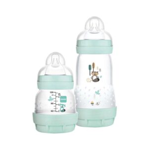 Kit 2 Mamadeiras Easy Start Anticólica 130ml e 260ml  Azul - Mam