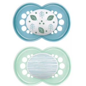 Kit Chupetas Original 0-6m Azul e Verde - Mam