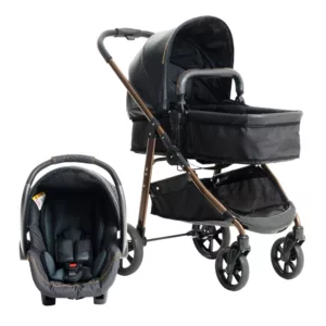 Carrinho Extreme Must TS Preto + Bebê Conforto Cocoon - Galzerano