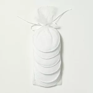 Kit Com 6 Discos Absorventes Reutilizáveis Branco - Hug