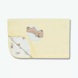 Manta De Suedine Noite Estrelada Amarelo Canario - Hug