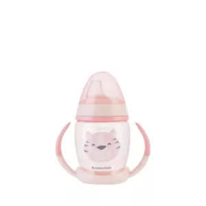 Copo Com Bico De Silicone 200ml Happy Face Pink - Kikka Boo