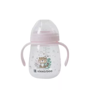 Copo Com Bico De Silicone Spout Savanna 240ml Pink - Kikka Boo