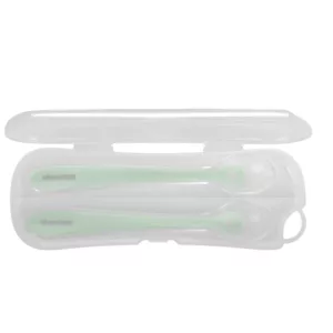 2 Colheres De Silicone Com Caixa Mint - Kikka Boo