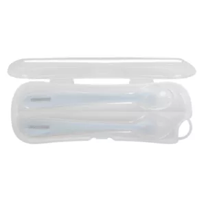 2 Colheres De Silicone Com Caixa Blue - Kikka Boo